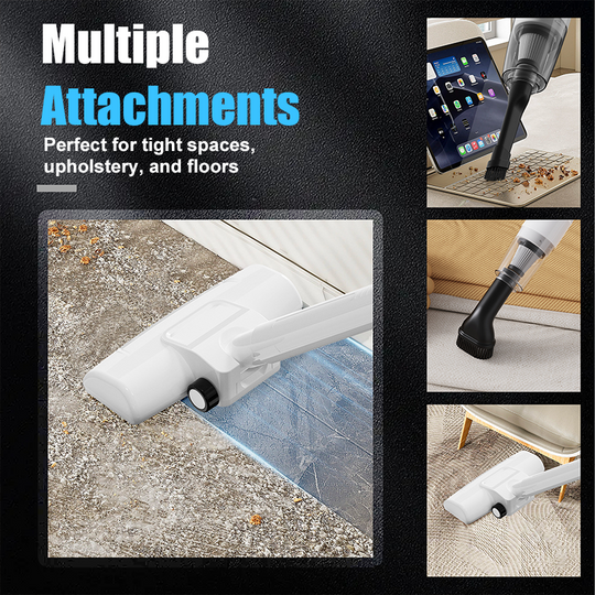 🎁 Paqijkera tozê ya bêkablo ya bihêz 2 di 1 de