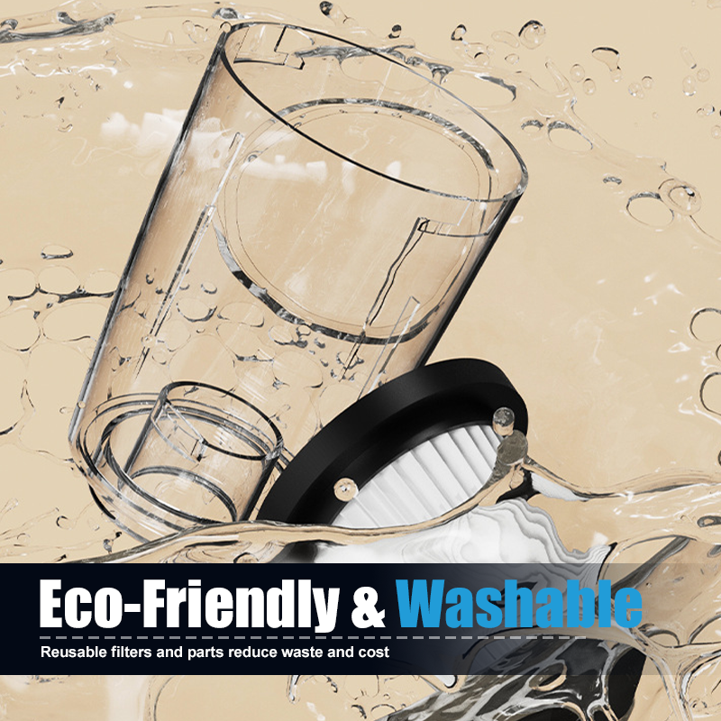 🎁 Paqijkera tozê ya bêkablo ya bihêz 2 di 1 de