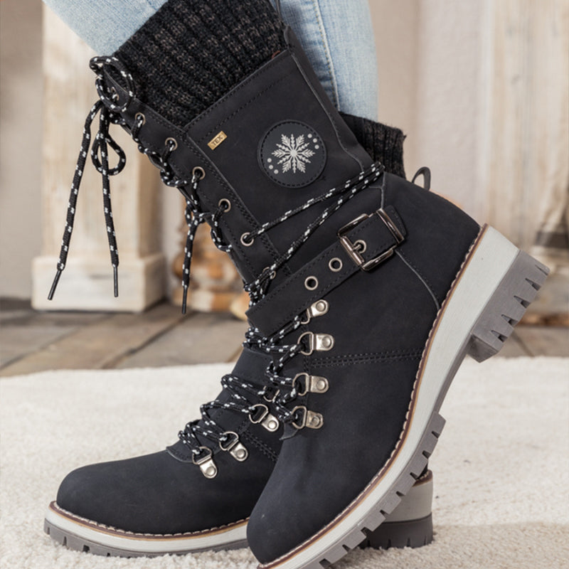 🎁Saldi imperdibili - 50% di sconto🔥Stivali da neve impermeabili al ginocchio da donna👢