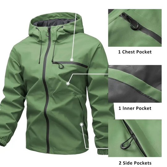 🔥Stock limité disponible 50 % DE RÉDUCTION⛰️Veste Homme 3-en-1 Imperméable Pluie, Vent & Froid - Protection Totale