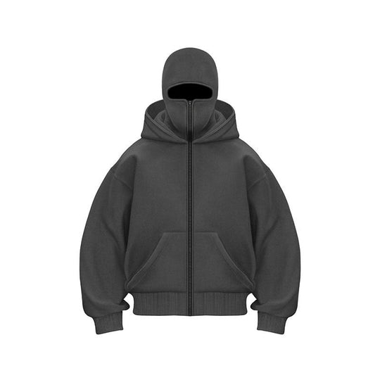 🎁 Venta caliente 49% de descuento 🔥Sudadera con capucha y cremallera Ninja para hombre & Mujeres-Protección integral