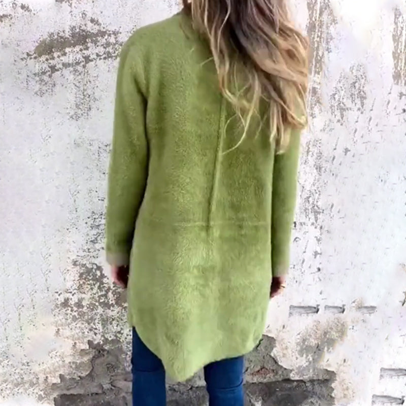 Elegant skräddarsydd kappa med mellanlång passform💖Smickrande silhuett, hög ullhalt, långvarig form