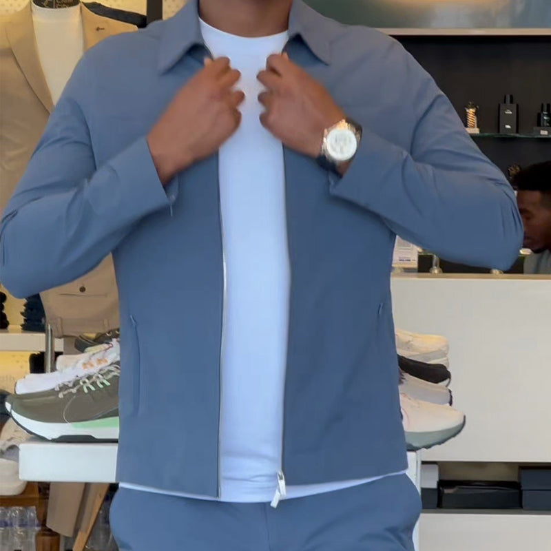 ✨Nyinkommet 50% rabatt✨2025 Nytt herrset i två delar, avslappnat - Slitstarkt noppfri tyg