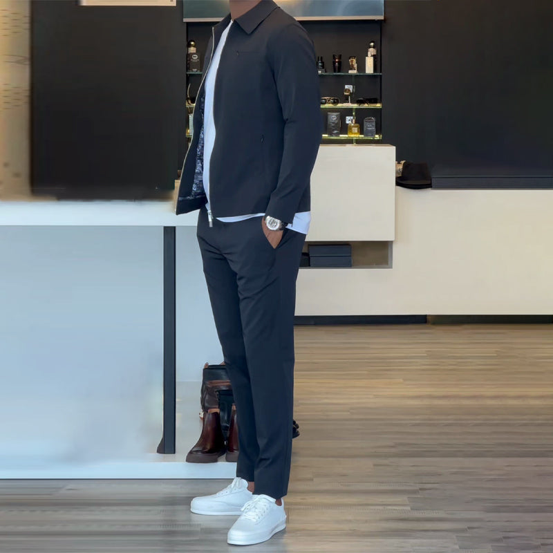 ✨Nyinkommet 50% rabatt✨2025 Nytt herrset i två delar, avslappnat - Slitstarkt noppfri tyg