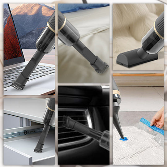 Set aspirapolvere per auto portatile wireless multifunzione