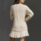✨Women's Knit Sweater Dress🧶 - Soft Mid-Weight, 3D Cable Texture, Wear with Boots👢