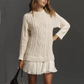 ✨Women's Knit Sweater Dress🧶 - Soft Mid-Weight, 3D Cable Texture, Wear with Boots👢