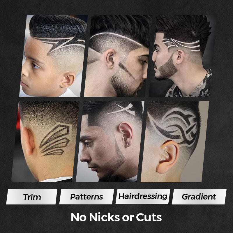 Professionellt digitalt hårklippningsset, magnetisk motor med låg ljudnivå, LCD-skärm, lång drifttid & Kyldesign (hållbar, salongsklassad)