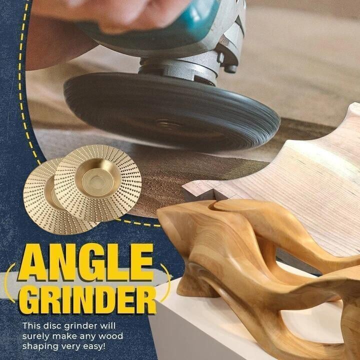 🥳2026 HOT SALE🥳💞50K+ SOLD!⚙️Premium Wood Carving Disc – Super sharp, fast cutting. Fits standard grinder, removes wood easily. A workshop hero! 🔥✨