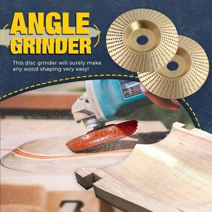 🥳2026 HOT SALE🥳💞50K+ SOLD!⚙️Premium Wood Carving Disc – Super sharp, fast cutting. Fits standard grinder, removes wood easily. A workshop hero! 🔥✨