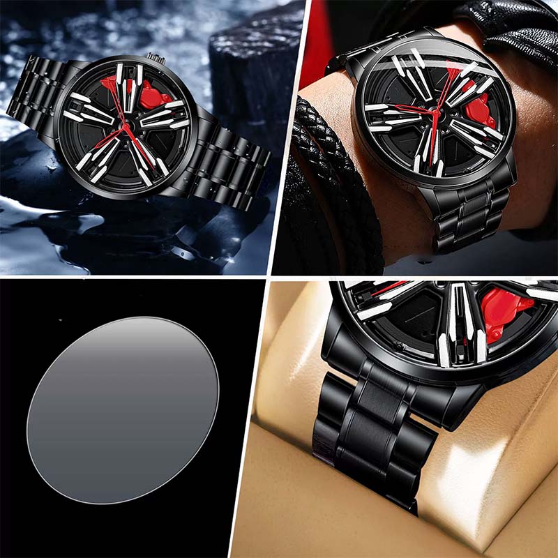 Kvartsklocka för herrmode