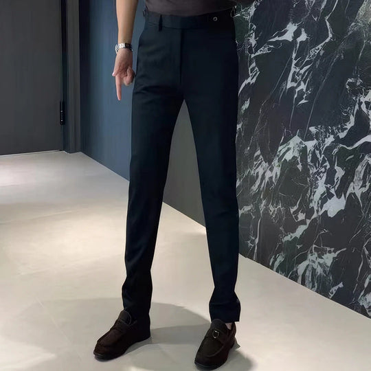 🔥50% de descuento🔥 Pantalones de traje elásticos para hombre, resistentes a las arrugas, cómodos durante todo el día.