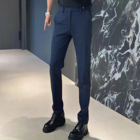 🔥50% de descuento🔥 Pantalones de traje elásticos para hombre, resistentes a las arrugas, cómodos durante todo el día.