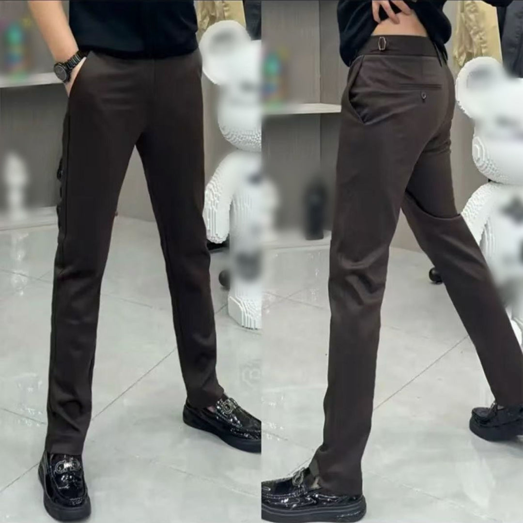 🔥50% de descuento🔥 Pantalones de traje elásticos para hombre, resistentes a las arrugas, cómodos durante todo el día.
