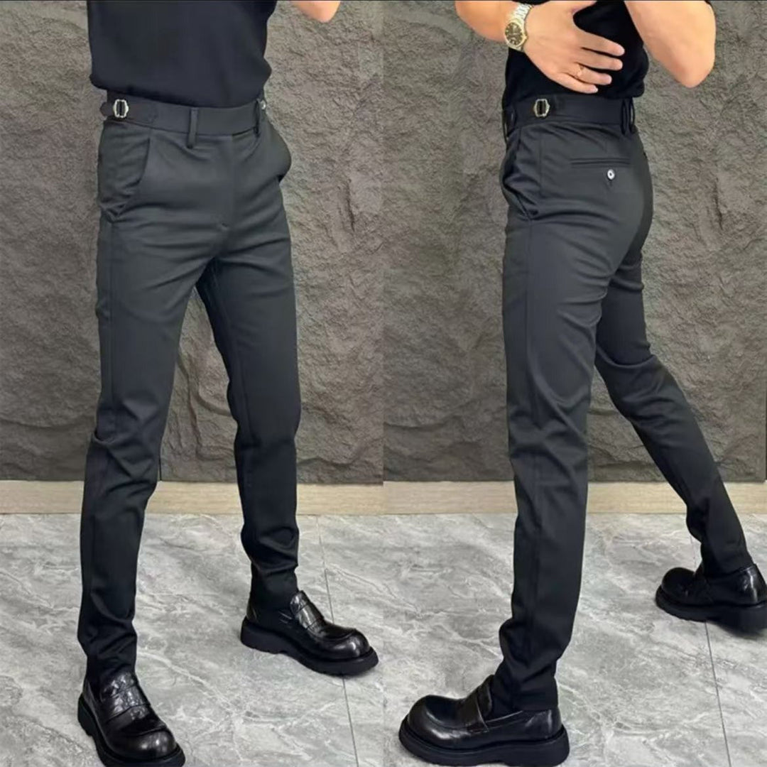 🔥50% de descuento🔥 Pantalones de traje elásticos para hombre, resistentes a las arrugas, cómodos durante todo el día.
