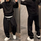 Men’s Stylish Hoodie & Wide-Leg Pants 2-Piece Set, Tailored Casual, Breathable Fabric, Everyday Versatility