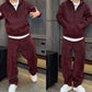 Men’s Stylish Hoodie & Wide-Leg Pants 2-Piece Set, Tailored Casual, Breathable Fabric, Everyday Versatility