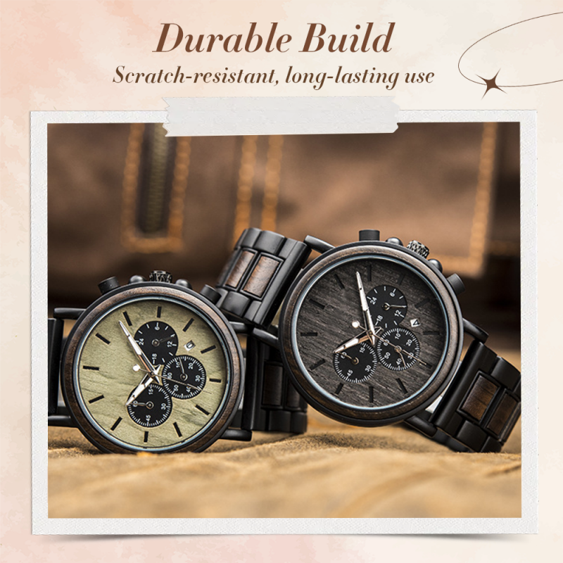 ✨New Arrival 50% Off✨Men’s Multifunctional Wooden Quartz Watch🎁