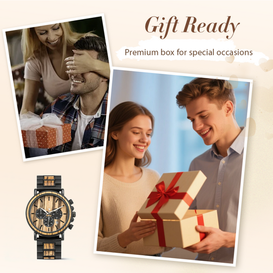 ✨New Arrival 50% Off✨Men’s Multifunctional Wooden Quartz Watch🎁