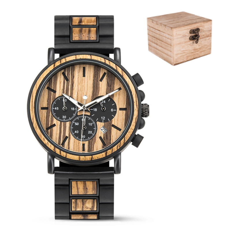 ✨New Arrival 50% Off✨Men’s Multifunctional Wooden Quartz Watch🎁