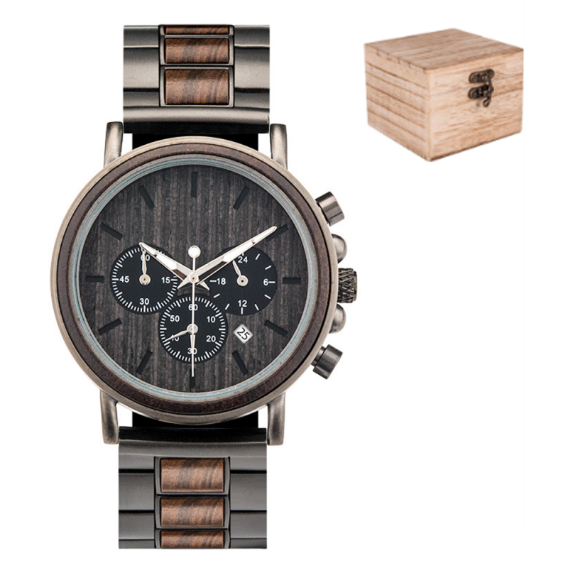 ✨New Arrival 50% Off✨Men’s Multifunctional Wooden Quartz Watch🎁