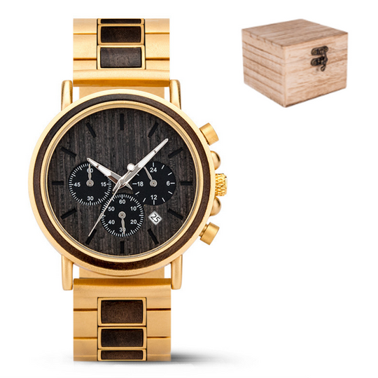✨New Arrival 50% Off✨Men’s Multifunctional Wooden Quartz Watch🎁