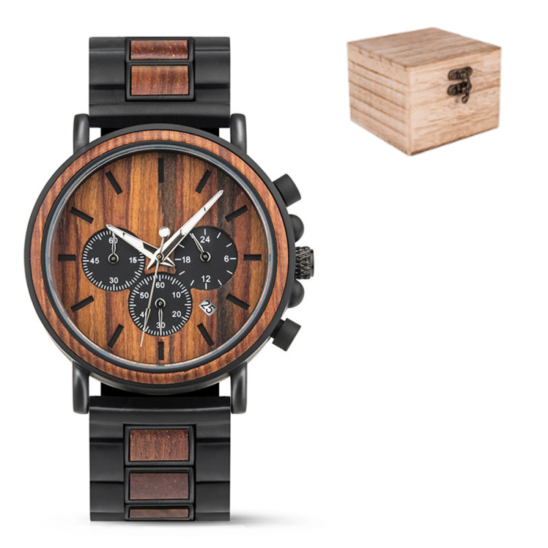 ✨New Arrival 50% Off✨Men’s Multifunctional Wooden Quartz Watch🎁