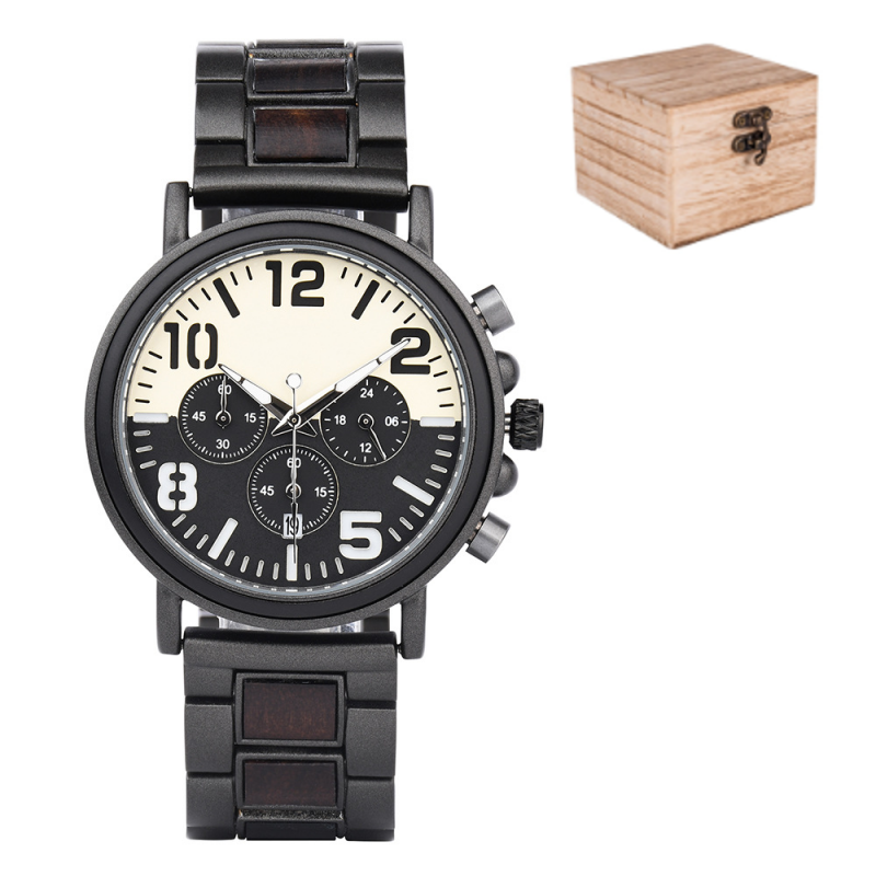 ✨New Arrival 50% Off✨Men’s Multifunctional Wooden Quartz Watch🎁
