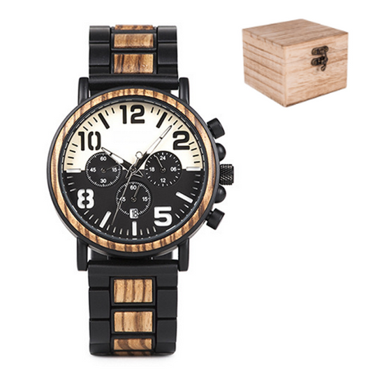 ✨New Arrival 50% Off✨Men’s Multifunctional Wooden Quartz Watch🎁