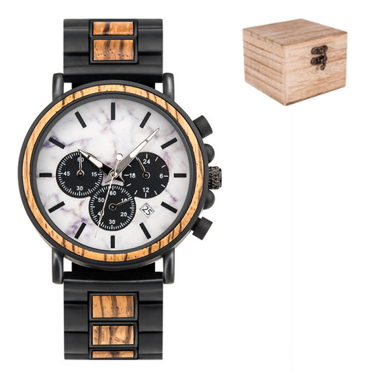 ✨New Arrival 50% Off✨Men’s Multifunctional Wooden Quartz Watch🎁