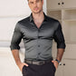 🔥Last Day Sale 50% Off🔥Men's Solid Color Lapel Long Sleeve Button-Down Shirts