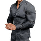 🔥Last Day Sale 50% Off🔥Men's Solid Color Lapel Long Sleeve Button-Down Shirts