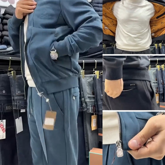 🎉Hot Sale 50% Off✈️Men's Casual Jacket & Pants Two-Piece Set