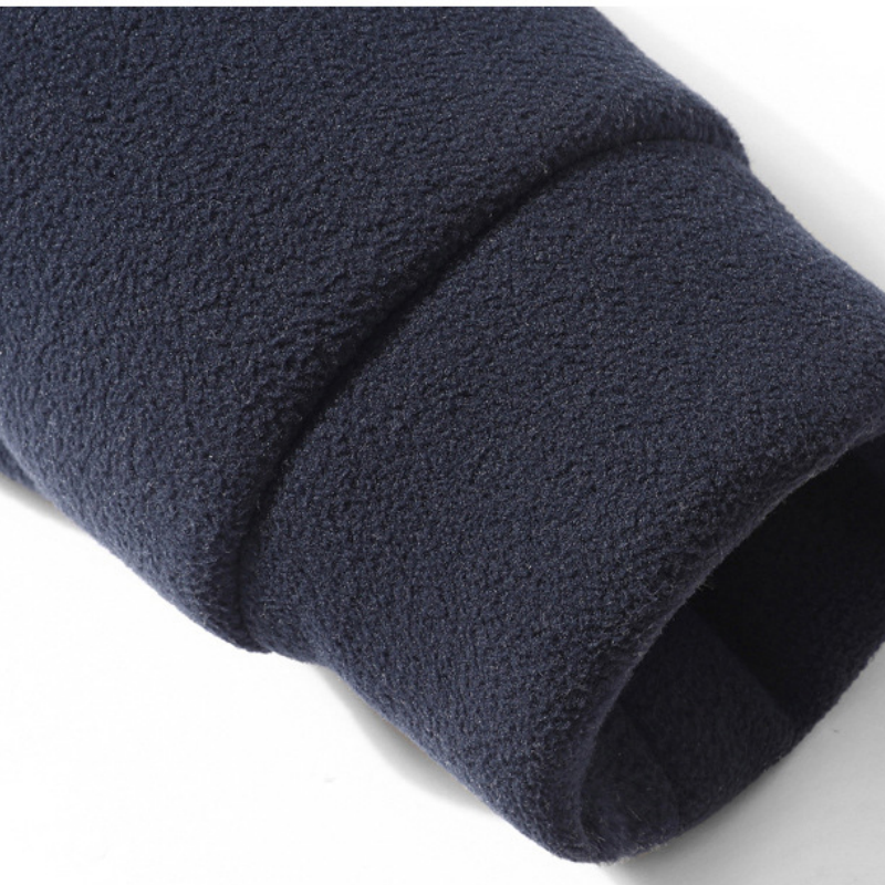 Avslappnad passform för män avslappnad jacka med plyschfoder