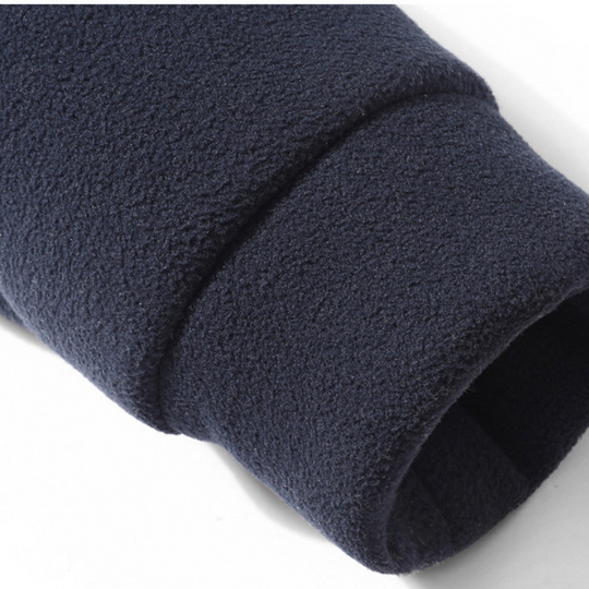 Avslappnad passform för män avslappnad jacka med plyschfoder