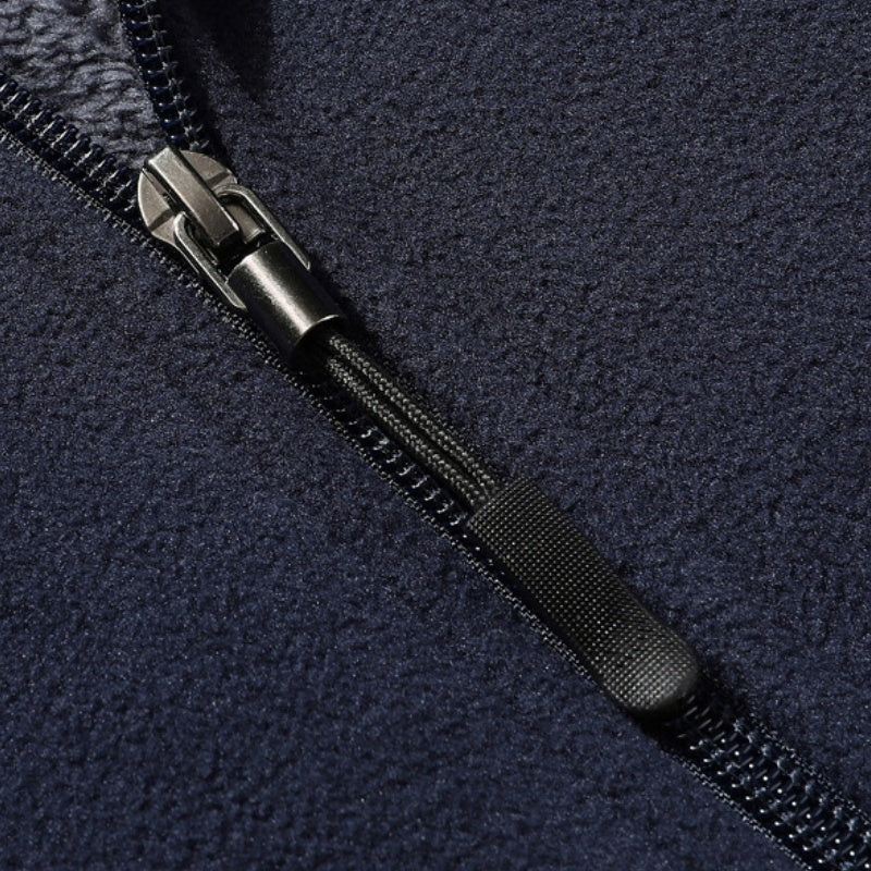 Avslappnad passform för män avslappnad jacka med plyschfoder