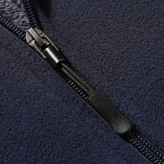 Avslappnad passform för män avslappnad jacka med plyschfoder