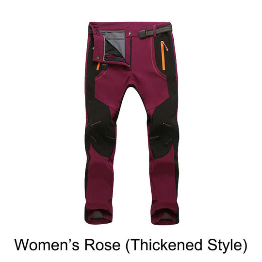 Tuulenpitävät vedenpitävät lämpimät joustavat vaellushousut