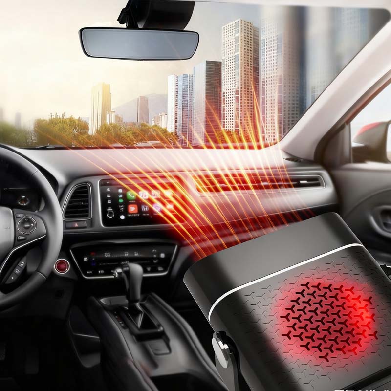 ❄️Winter Hot Sale 49% OFF🔥2-in-1 Portable Car Heater with 360° Rotation