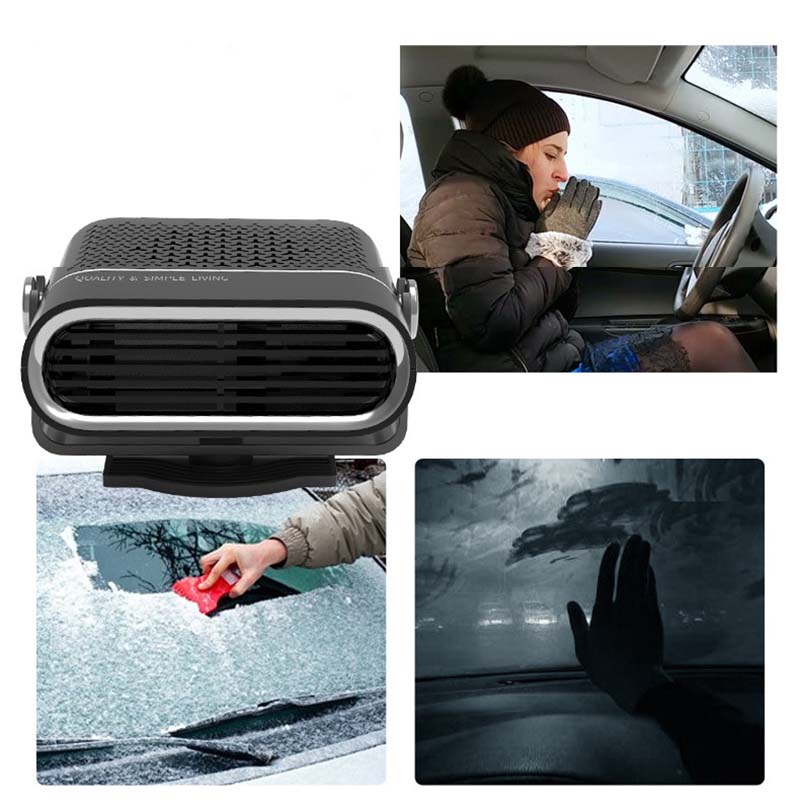 ❄️Winter Hot Sale 49% OFF🔥2-in-1 Portable Car Heater with 360° Rotation