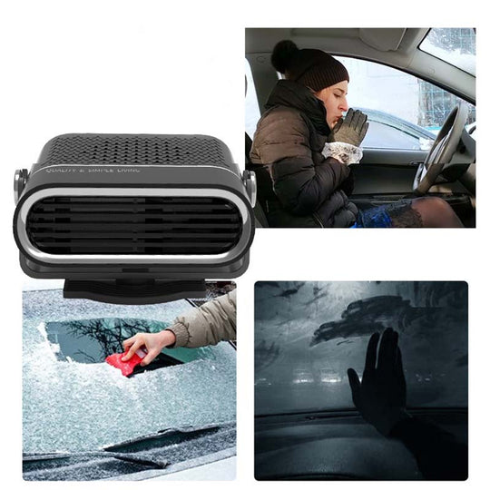 ❄️Winter Hot Sale 49% OFF🔥2-in-1 Portable Car Heater with 360° Rotation