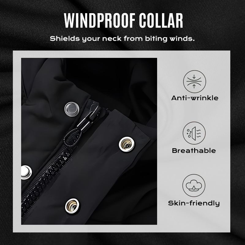 🔈🔈Produits d'hiver utiles - 50 % de réduction ❄️😎Doudoune mi-longue pour homme avec capuche