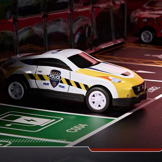 🔈🔈60% POPUSTA! ✨ 48 mini automobila s ugrađenom garažom - interaktivna igra sa zvučnim efektima i trkaćom stazom za djecu 🚗🎪