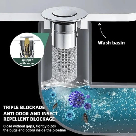 🚿✨ 💥LAST DAY SALE 49% OFF Sets!!🔥Stainless Steel Floor Drain Filter – Stop Hair Clogs Before They Start