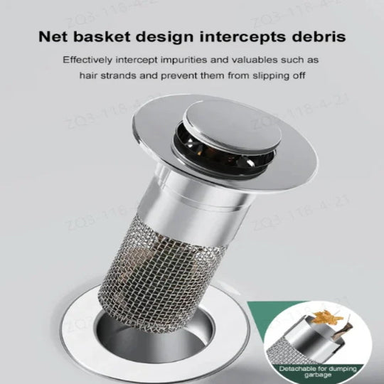 🚿✨ 💥LAST DAY SALE 49% OFF Sets!!🔥Stainless Steel Floor Drain Filter – Stop Hair Clogs Before They Start