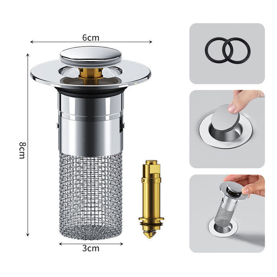 🚿✨ 💥LAST DAY SALE 49% OFF Sets!!🔥Stainless Steel Floor Drain Filter – Stop Hair Clogs Before They Start