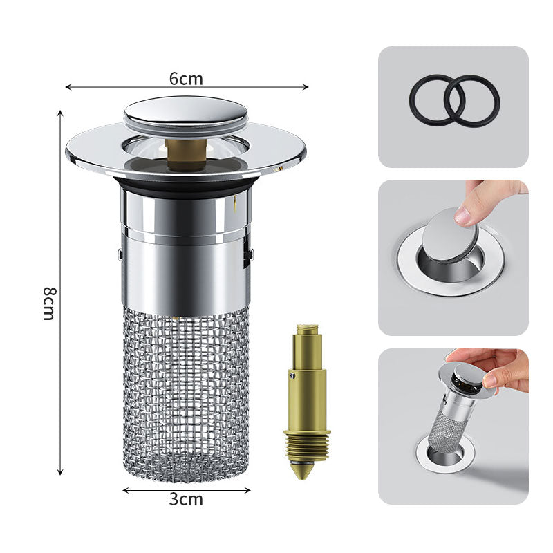 🚿✨ 💥LAST DAY SALE 49% OFF Sets!!🔥Stainless Steel Floor Drain Filter – Stop Hair Clogs Before They Start