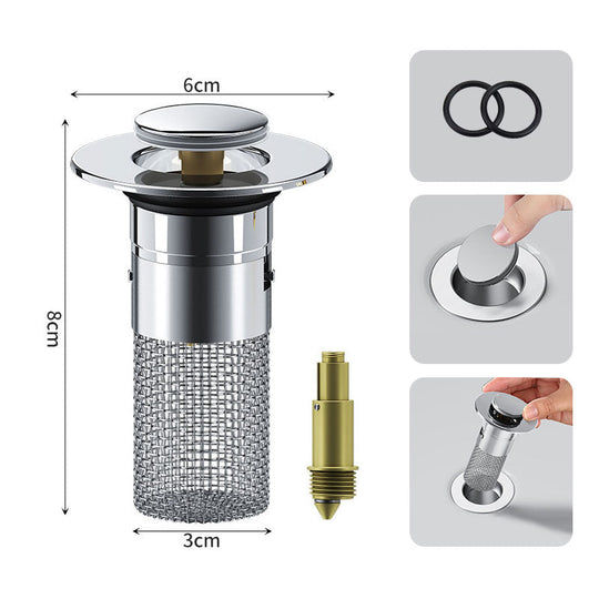 🚿✨ 💥LAST DAY SALE 49% OFF Sets!!🔥Stainless Steel Floor Drain Filter – Stop Hair Clogs Before They Start