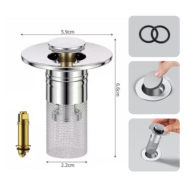🚿✨ 💥LAST DAY SALE 49% OFF Sets!!🔥Stainless Steel Floor Drain Filter – Stop Hair Clogs Before They Start