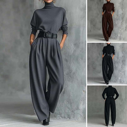 👚 50% DE RÉDUCTION ! 🎉 Ensemble Femme Col Roulé – Élégant, Confortable & Coupe Moderne 👖📦
